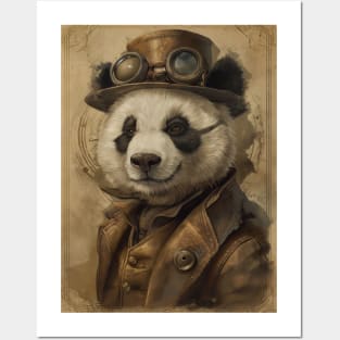 Steampunk Panda Posters and Art